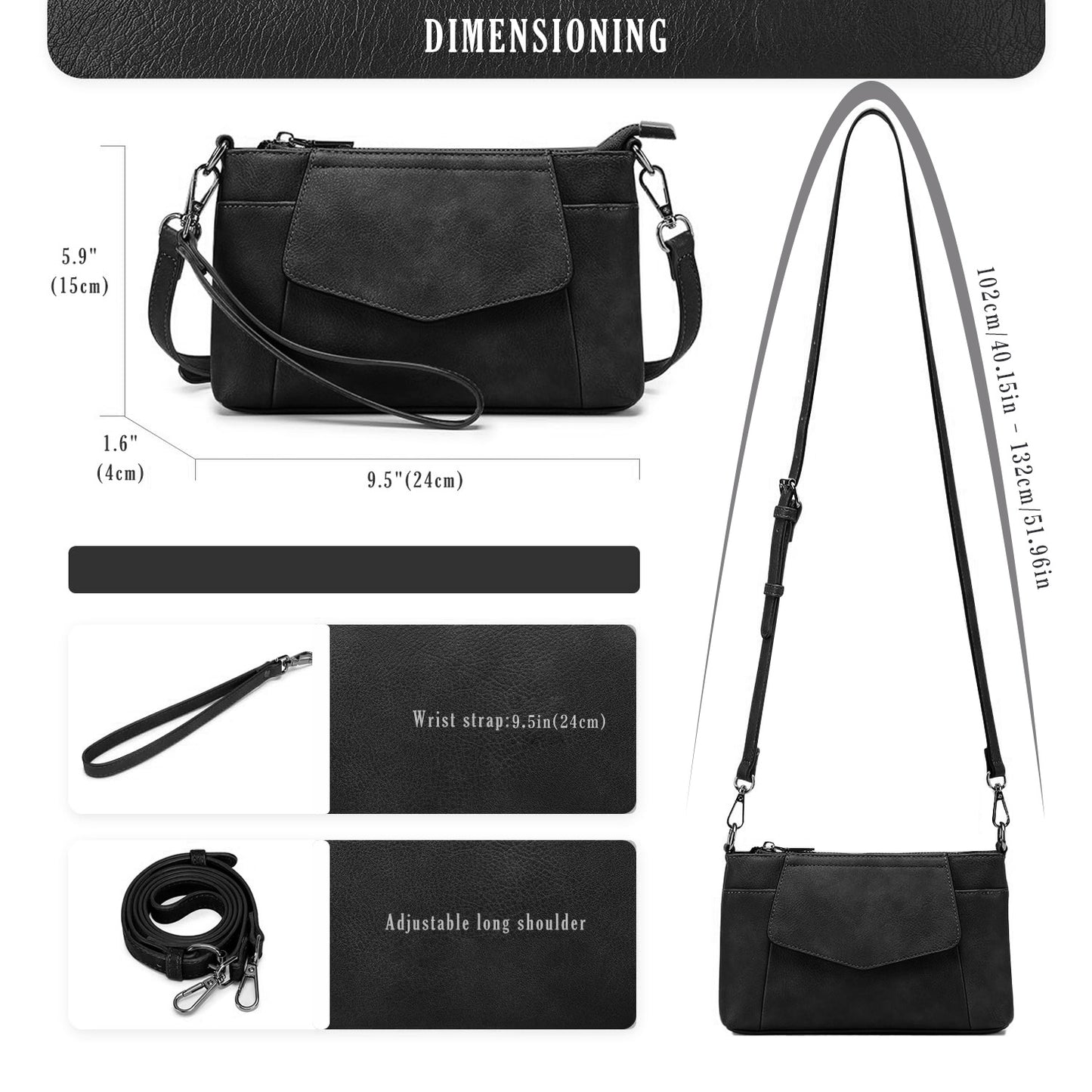 Envelope Crossbody Bag – Vintage-Inspired Minimalism in 3 Timeless Hues