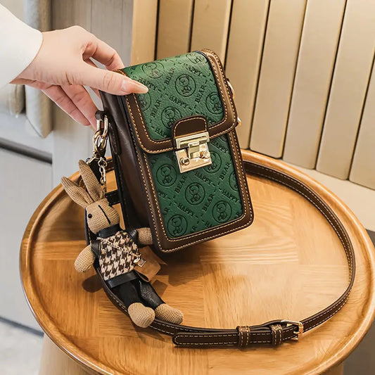 2025 Summer New Women's Elegant Animal Print Synthetic Leather Crossbody Bag