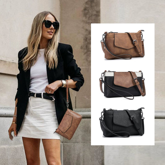 Envelope Crossbody Bag – Vintage-Inspired Minimalism in 3 Timeless Hues